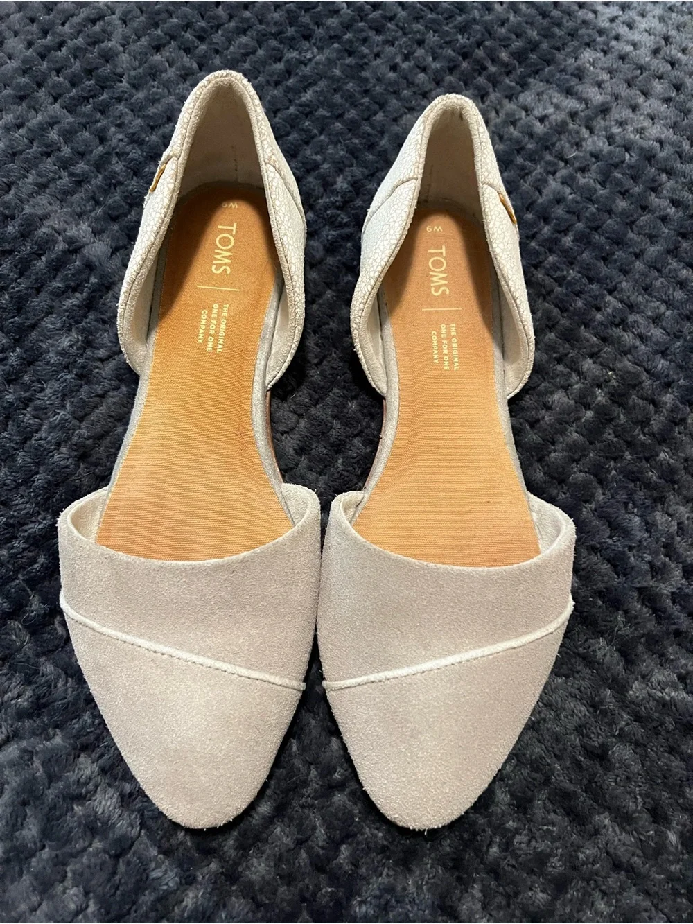 TOMS Women's Light Cream D'Orsay Flats